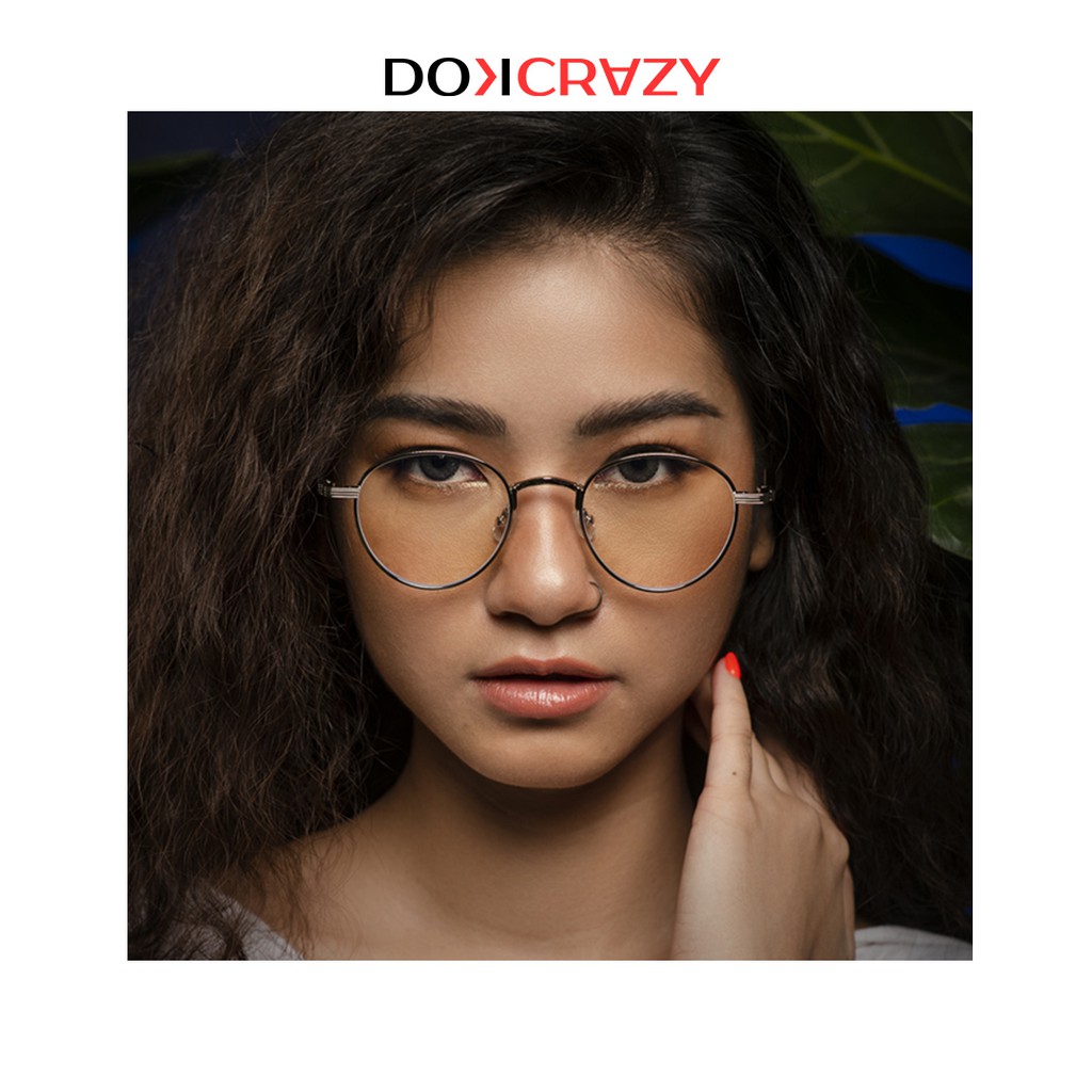Gọng kính cận cao cấp KAMA DOKCRAZY chống ánh sáng xanh mắt không độ tròn giả cận thời trang nam nữ retro local brand | BigBuy360 - bigbuy360.vn