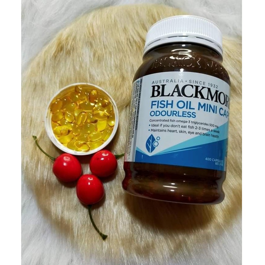 Dầu cá Blackmores Fish Oil Mini Caps Odourless 400 viên ( không mùi ) | BigBuy360 - bigbuy360.vn