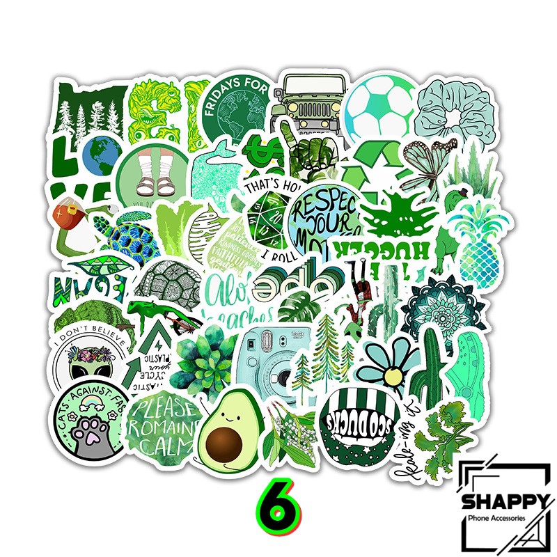 Sticker Dán VSCO Girl PVC Chống Thấm Nước | Dán Laptop - Dán Nón Bảo Hiểm - Dán Xe - Dán Vali [Shappy Shop]