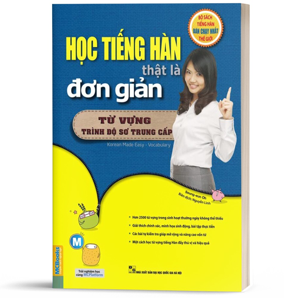 Sách - Học Tiếng Hàn Thật Là Đơn Giản Phần Từ Vựng Trình Độ Sơ Trung Cấp