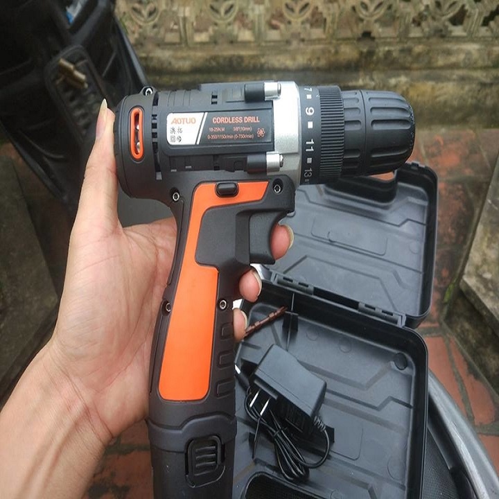 [Bảo Hành 1 Đổi 1] Máy khoan pin, Máy bắt vít mini cầm tay Aotuo 12V có đảo chiều