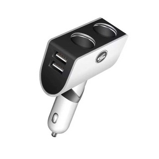 Bộ Chia Tẩu 2 Ổ Cắm Kèm 2 Cổng USB Sạc Nhanh 3.1A Công Suất 80W Tiện Lợi Cho Xe Tải 12 - 24V