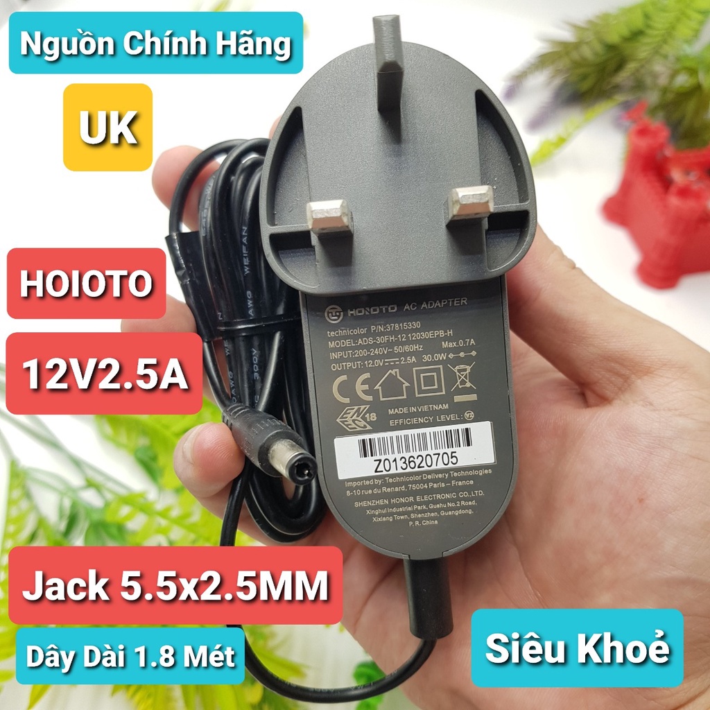 Nguồn 12V2.5A 5.5x2.5MM HOIOTO ADS-30FH-1212V2A HONOR