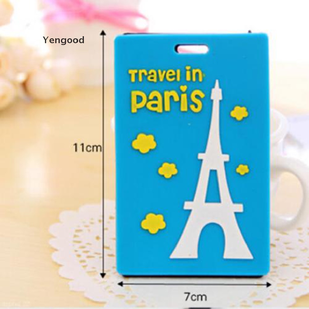 Thẻ ghi thông tin liên lạc họa tiết đáng yêu có móc treo tiện dụng