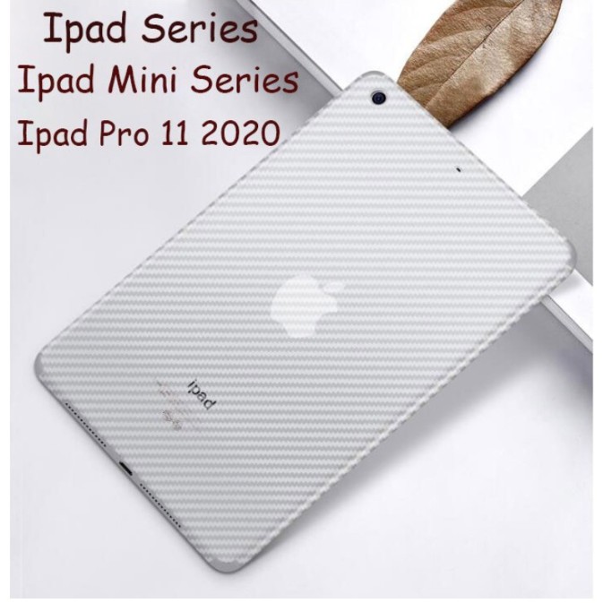 Miếng Dán Lưng Sợi Carbon Cho Ipad Pro 11-inch 2020 Mini 1 / 2 / 3 Mini 4 Ipad 5 / 6 Air1 / Air2 Air3 Mini 5