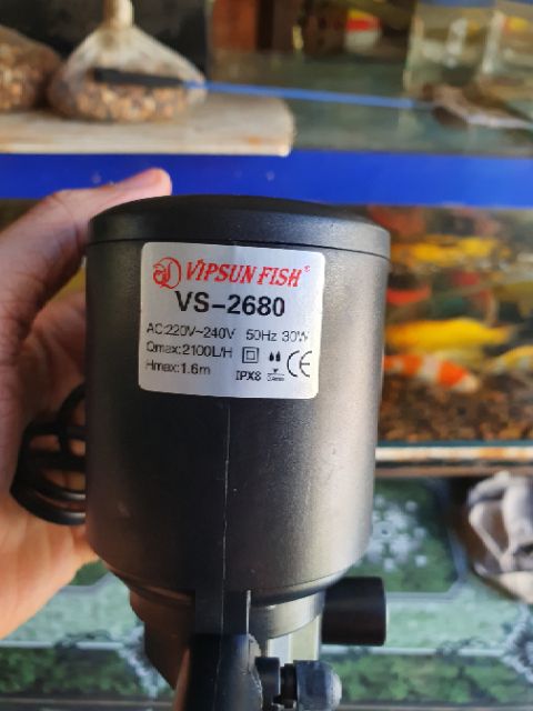 MÁY BƠM LỌC HỒ CÁ VS2680 30W 2100L-H 1-6M