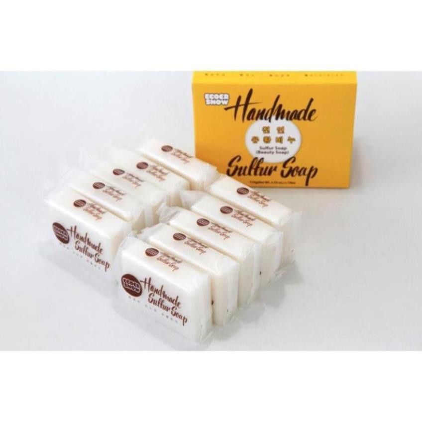 Combo 10 cục Xà bông CareCella ECOER SNOW / CareCella Ecoer Snow Sulfur Soap