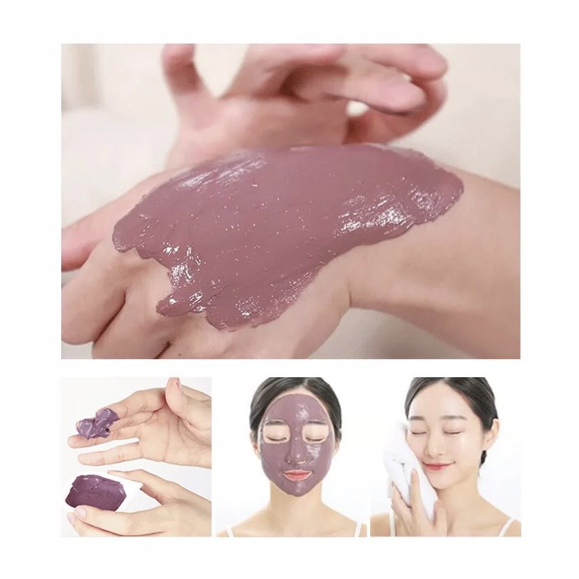 [N144] Full Hộp Mặt Nạ Bùn Non Đất Sét Cà Tím Sạch Da Cấp Ẩm Mack Eggplant WINKBEAUTY