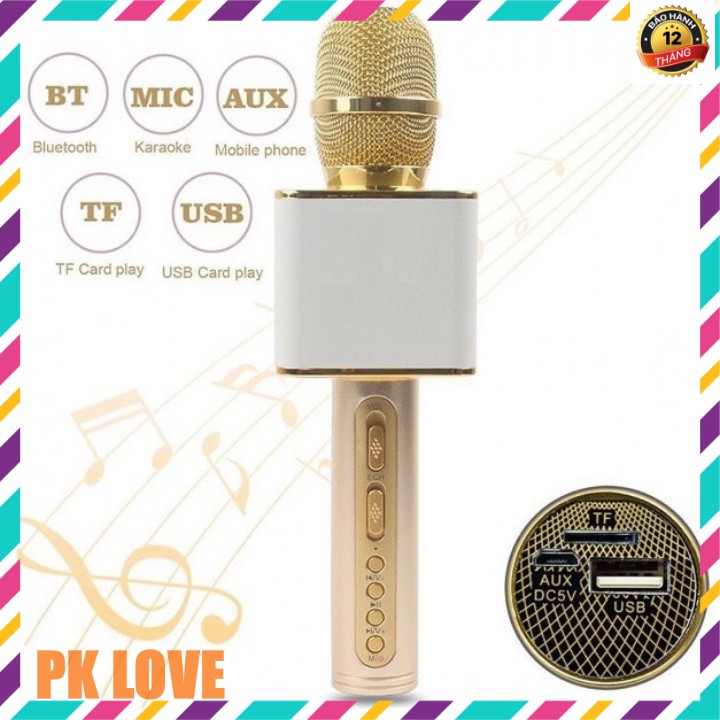 Micro Karaoke không dây SD-08 bluetooth hàng loại 1 âm thanh cực chuẩn - BH 12 tháng