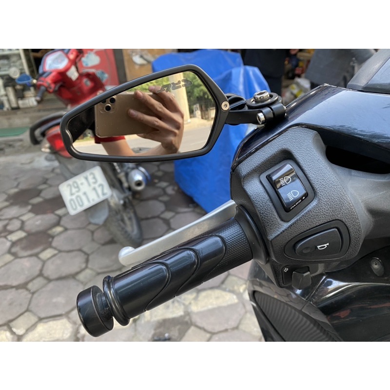 Gương Gù Thái Xịn lắp chân gương/gù tay lái