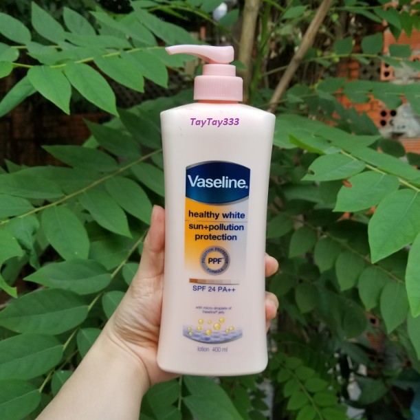 Sữa dưỡng thể Vaseline trắng da chống nắng Ppf và Spf24 Pa++ (400ml)