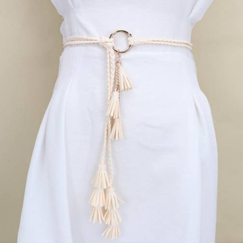 Dây thắt lưng chuông nhỏ, đai váy nữ chun co giãn