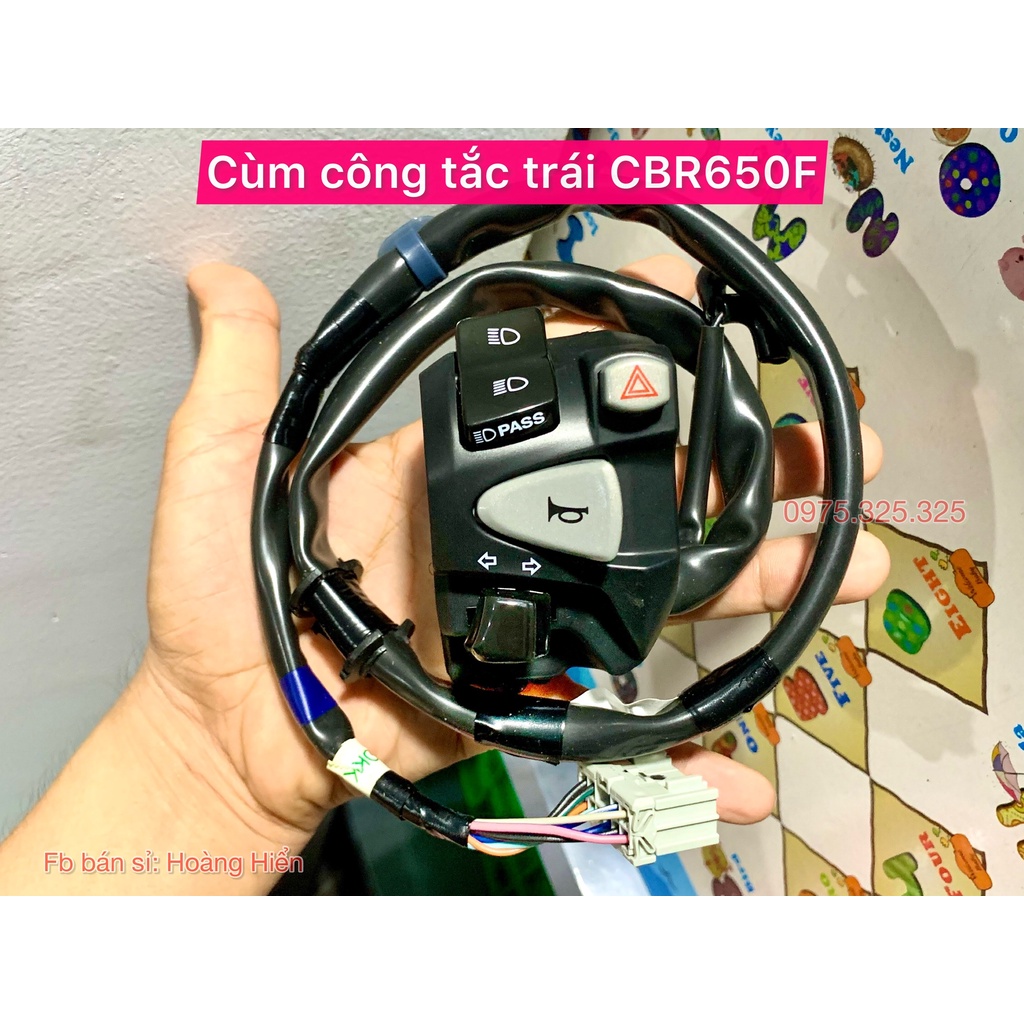 Cùm công tắc CB650 trái passing Honda lắp Vario 125 150 160 ex150 ex155 CBR650 CBr150 cb650f CBR650R 650F