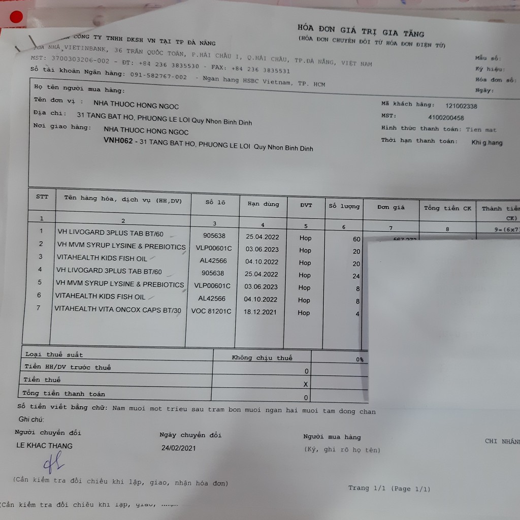 Dầu cá không mùi tanh cho trẻ em VitaHealth Kids Fish Oil