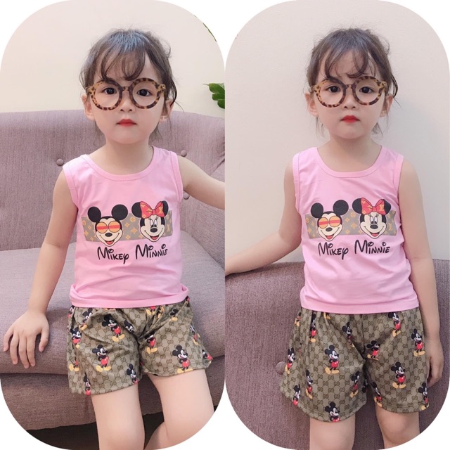 [FREESHIP] Set mickey mouse bé gái (4-21kg)