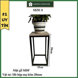 Kệ cây cảnh, set kệ trang trí nhiều kích cỡ decor ban công kê chậu cây cảnh đứng, ôp bề mặt gỗ sang trọng