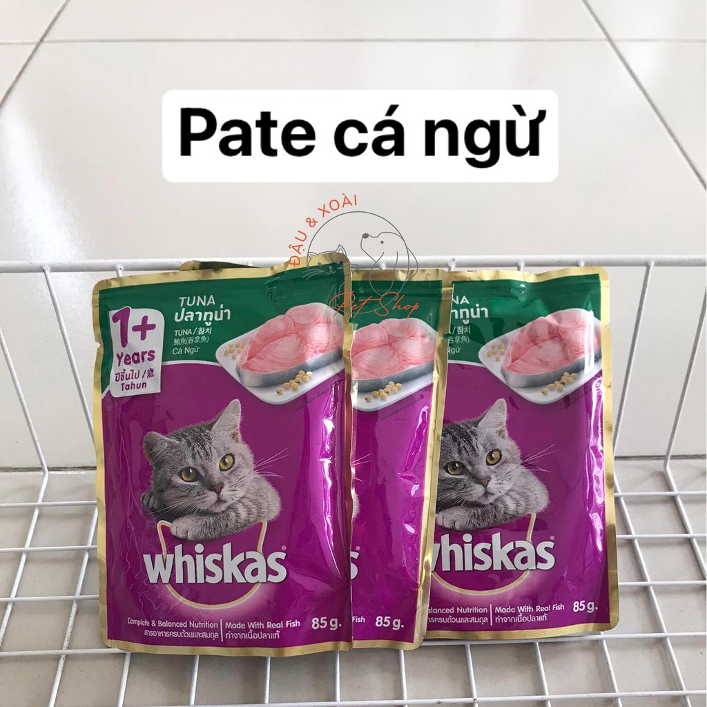 Combo 10 gói pate Whiskas loại 85g - vị ngẫu nhiên