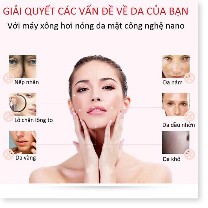 Máy Xông Mặt chính hãng | Máy Xông Hơi Mặt nóng mini loại tốt cao cấp PHYOPUS giúp chăm sóc da mặt tốt hơn - Aka mart