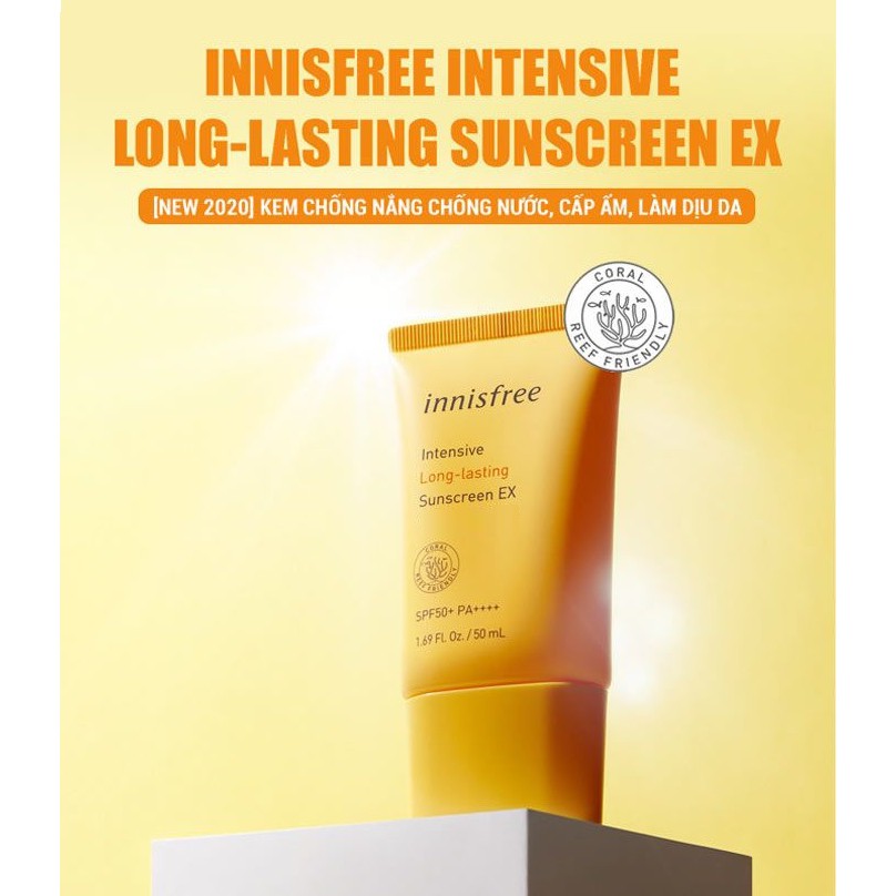 Kem Chống Nắng Lâu Trôi Innisfree Intensive Long-Lasting Sunscreen EX SPF50+/PA++++ 50ml