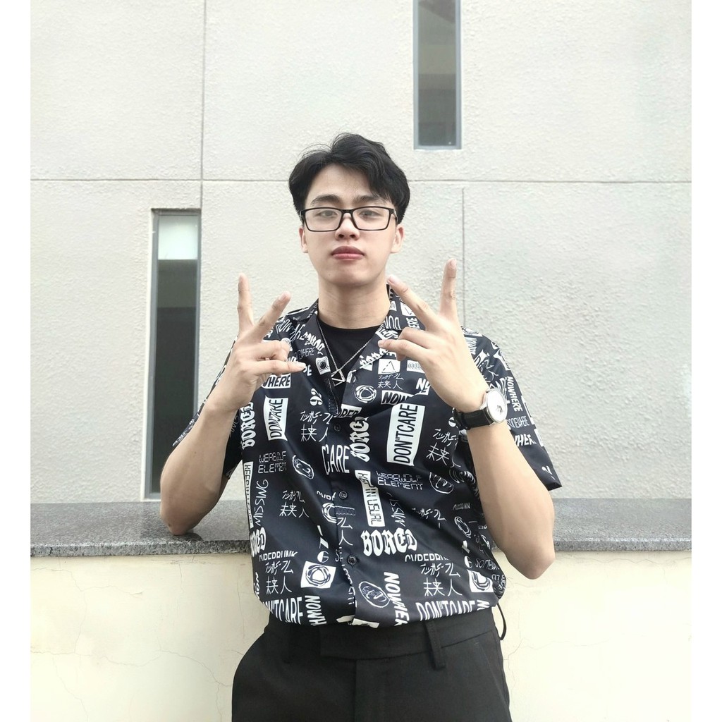 Áo sơ mi nam ngắn tay cổ vest | BigBuy360 - bigbuy360.vn