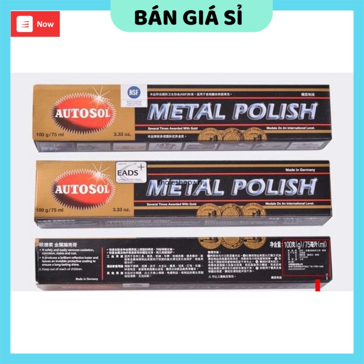 Kem đánh bóng  💯 GIÁ VỐN]  Kem đánh bóng kim loại Metal Polish, làm sạch dễ dàng không độc hại, an toàn 6524