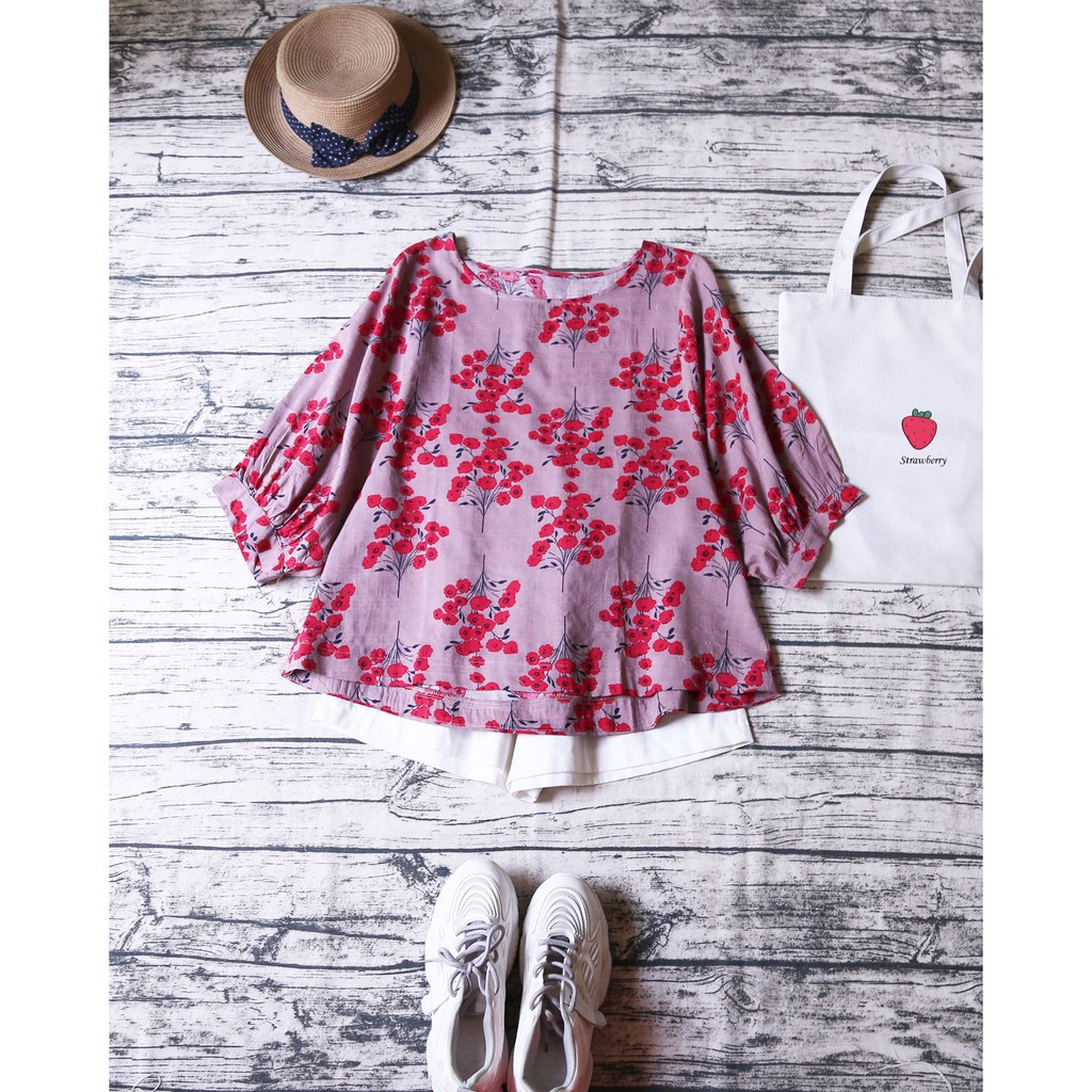 ÁO MORI HOA NHÍ CÁNH DƠI