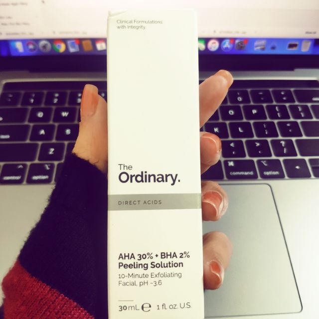 Tẩy da chết hoá học AHA + BHA của The Ordinary