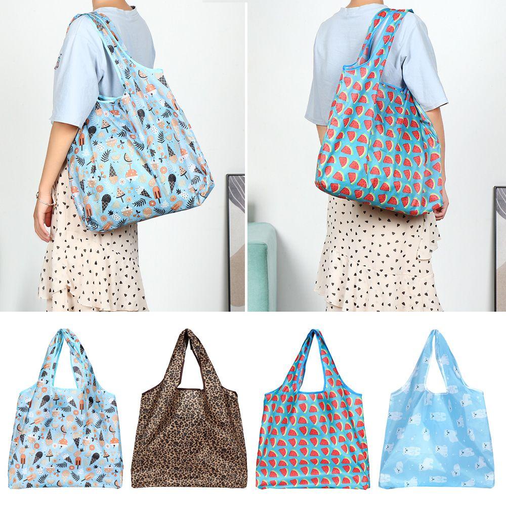 ♫DAPHNE♫ Waterproof Shopping Backpacks Foldable Eco-friendly Reusable Bags Polyester Stylish Tote Storage Bag Grocery Bags