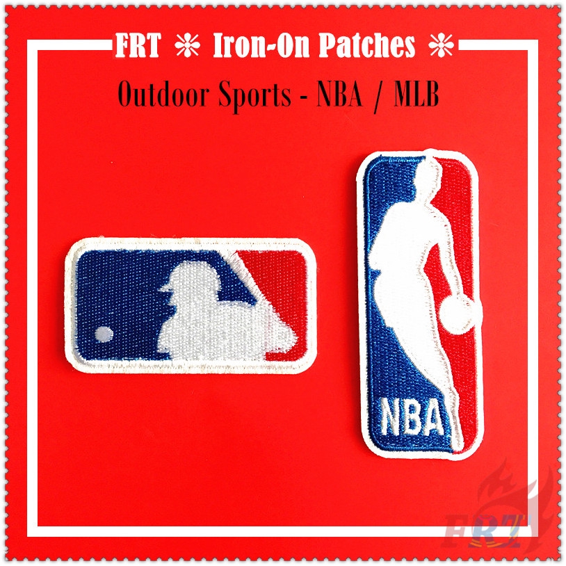 Set 2 Miếng Vá Ủi Thêu Hình Cầu Thủ Bóng Rổ Nba / Mlb