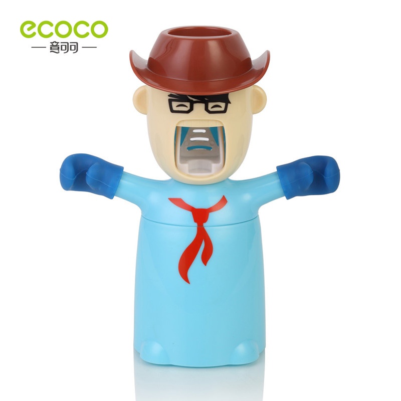 Bộ cốc đựng bàn chải đánh răng tự động kèm giá đỡ treo tường hình hoạt hình cho bé