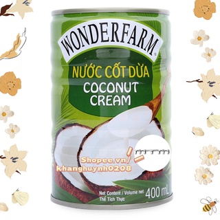 Nước Cốt Dừa Wonderfarm lon 400ml