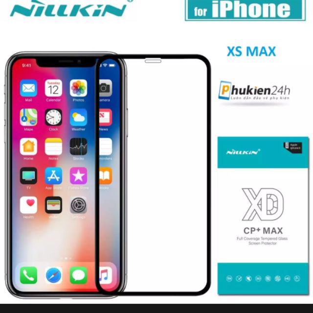 Kính cường lực Nillkin CP+ Max IPhone XS Max - Full màn hình xịn nhất ( Chính hãng ) dùng chung được với ốp