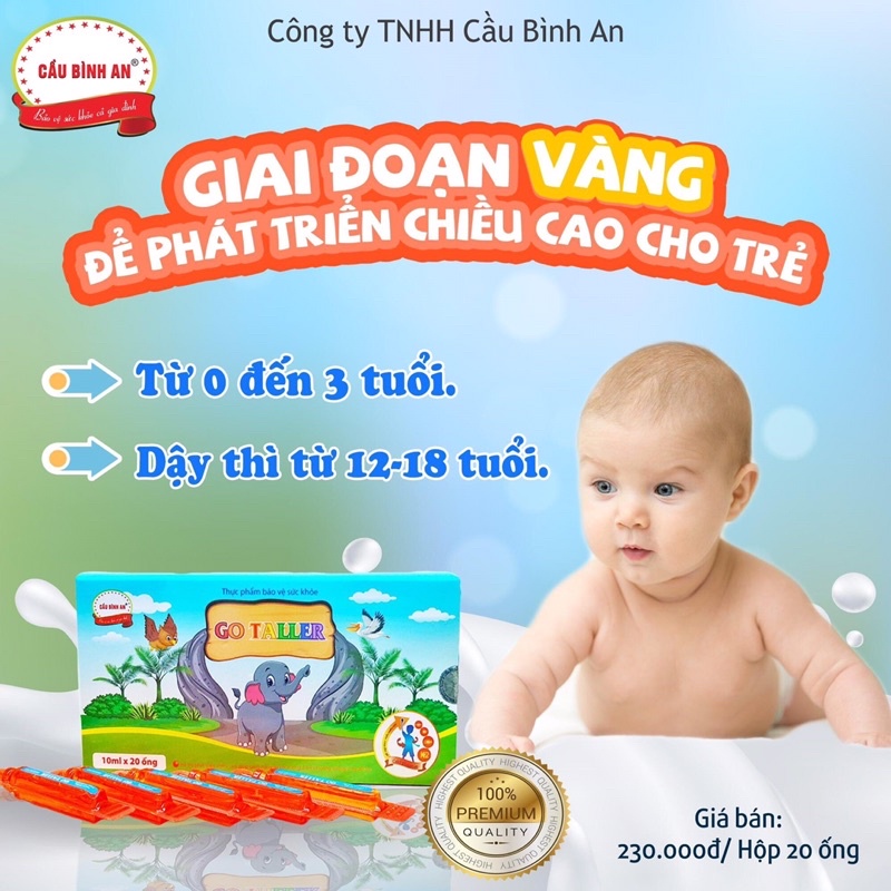 Go Taller Cầu Bình An Tăng Chiều Cao Tích Hợp 5 Dưỡng Chất