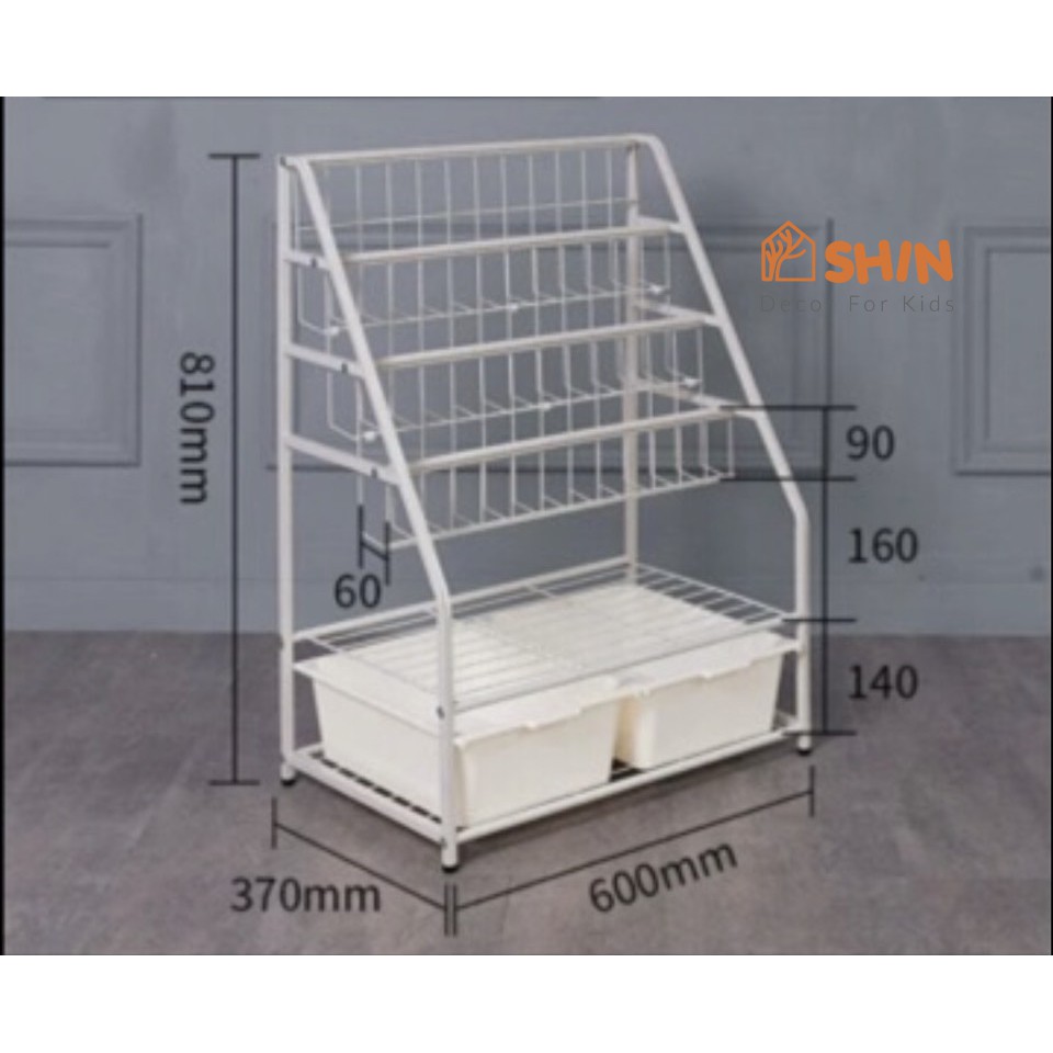 Kệ sách bằng sắt giá sách trẻ em