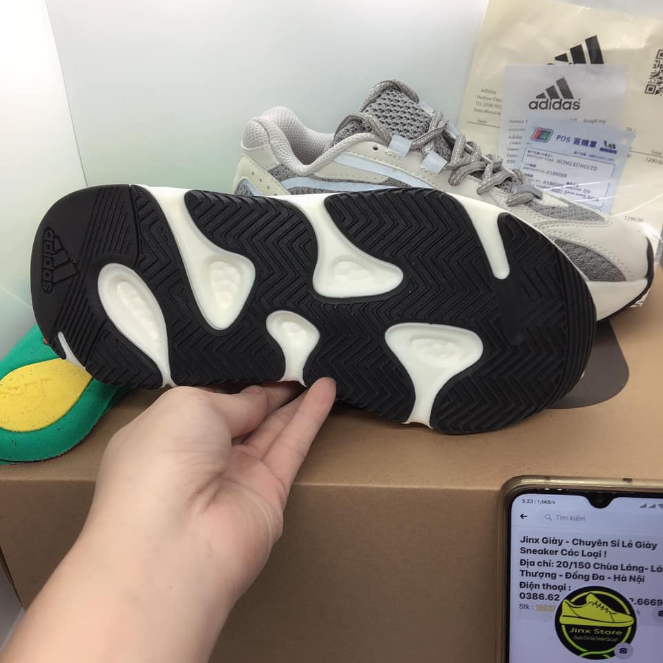 [ FREE SHIP ] Giày thể thao nam,nữ yz 700 trắng phản quang êm chân thoáng khí YZ700 | BigBuy360 - bigbuy360.vn