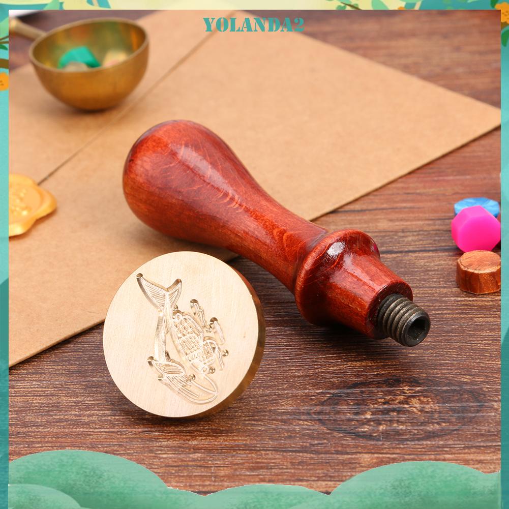 Con dấu sáp niêm phong bì thư hình cá voi DIY