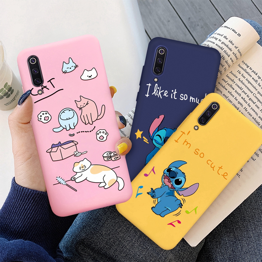 Cute Protector Case for Xiaomi Mi5X Mi6X Mi6 Mi8 Lite Mi9 SE MiA3 Lite Cartoon Stitch Pattern Painted Cover | BigBuy360 - bigbuy360.vn
