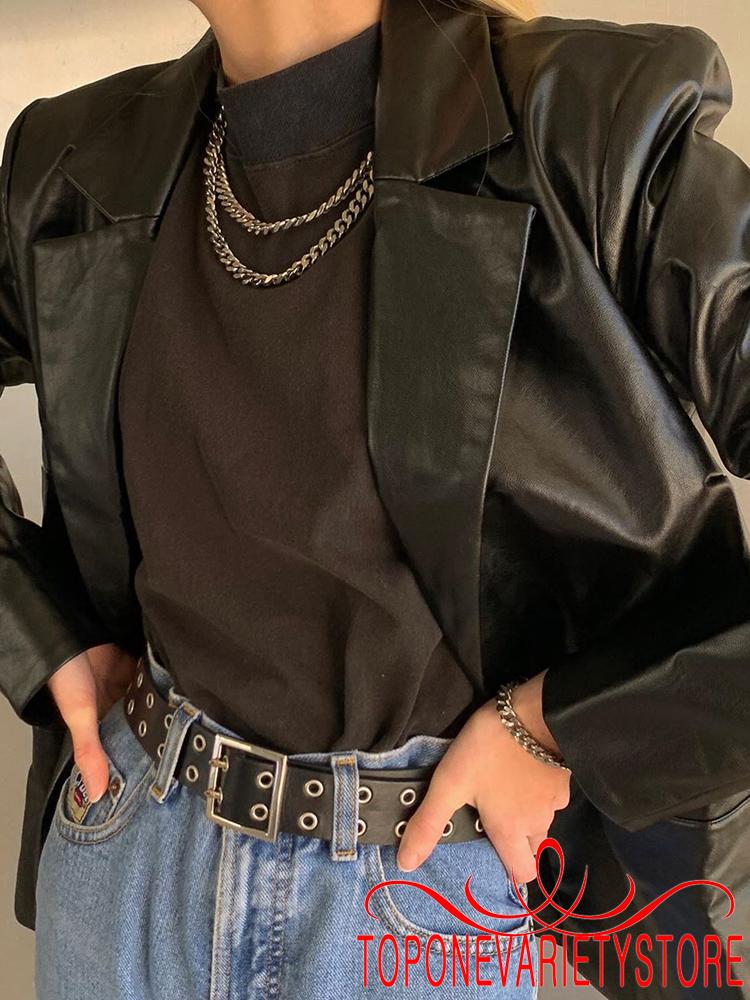 Áo Khoác Da Pu Thời Trang Nữ Cá Tính