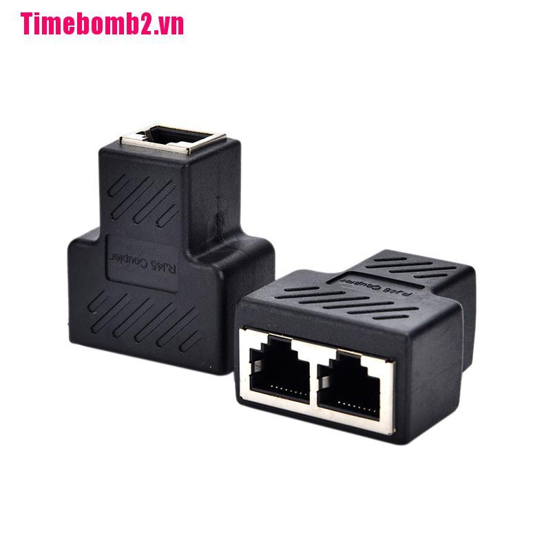 Đầu Nối Chia Mạng LAN RJ45 Từ 1 Sang 2