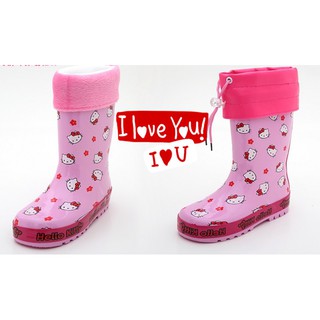 giày đi mưa bé gái Hello Kitty.