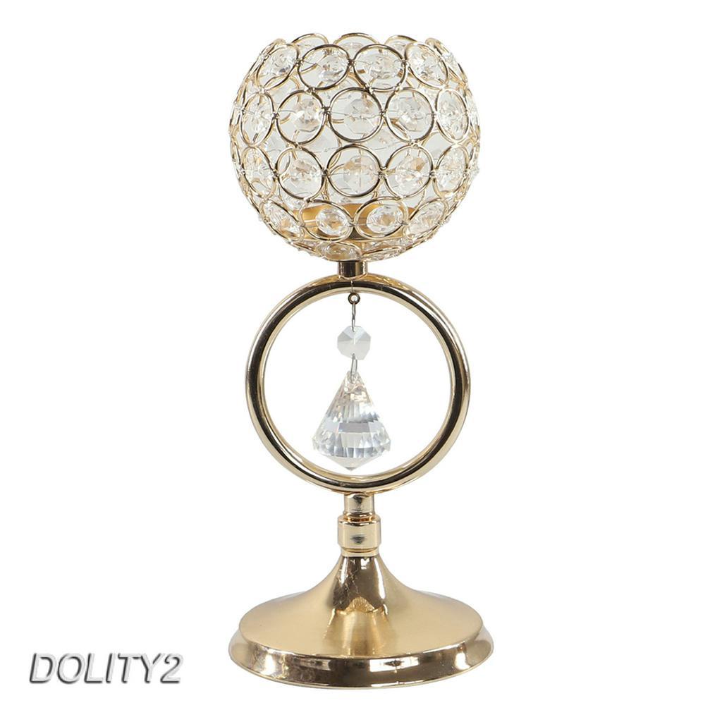 Crystal Candle Holder Candlestick Stand Party Banquet Ornaments Centerpiece