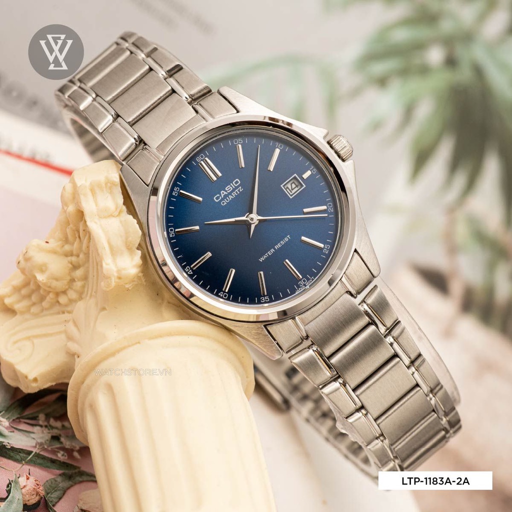 Đồng Hồ Quartz Nữ Casio WATCHSTORE LTP-1183A-2ADF Thiết Kế Mặt Kính Khoáng 26 mm, Dây Kim Loại Và Vỏ Thép Không Gỉ