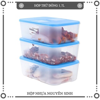 Tupperware, set hộp trữ đông 1.7L, hộp đựng thực phẩm nhựa nguyên sinh an toàn