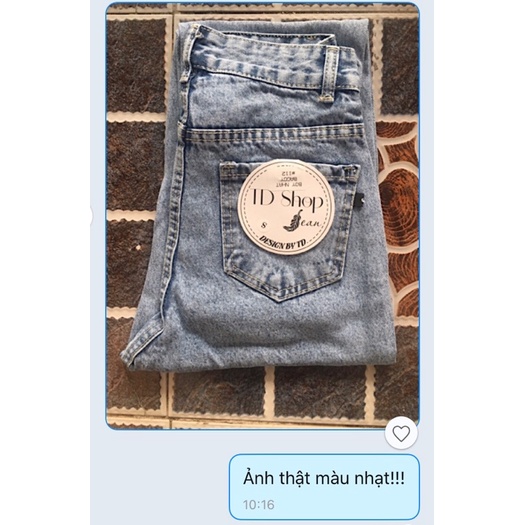 Quần baggy nữ quần bò jeans nữ cạp cao 3 khuy ngang PDShop | BigBuy360 - bigbuy360.vn