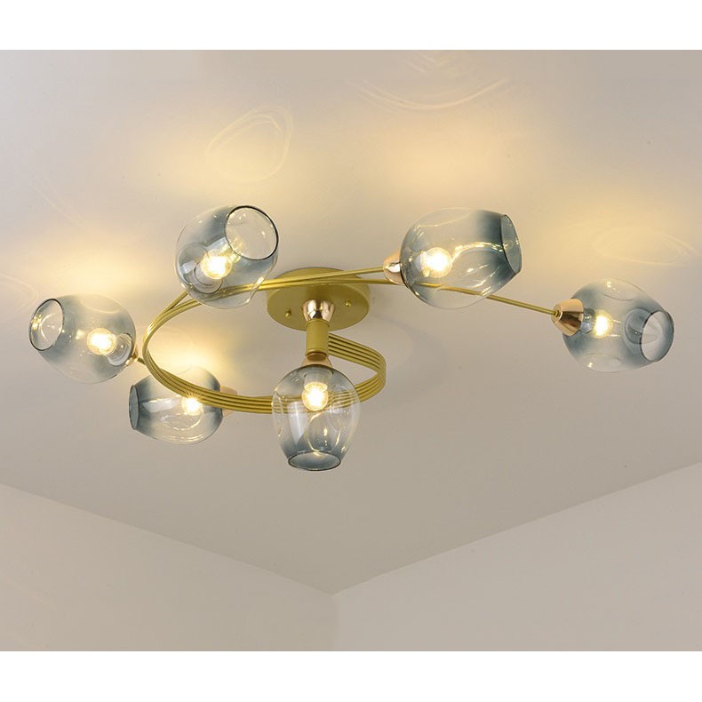 Đèn trần MONSKY UVITO 6 bóng kiểu dáng sang trọng hiện đại - kèm bóng LED chuyên dụng