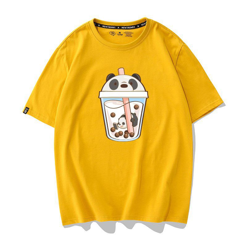Áo Thun Ly Trân Châu Gấu Panda Unisex Nam Nữ