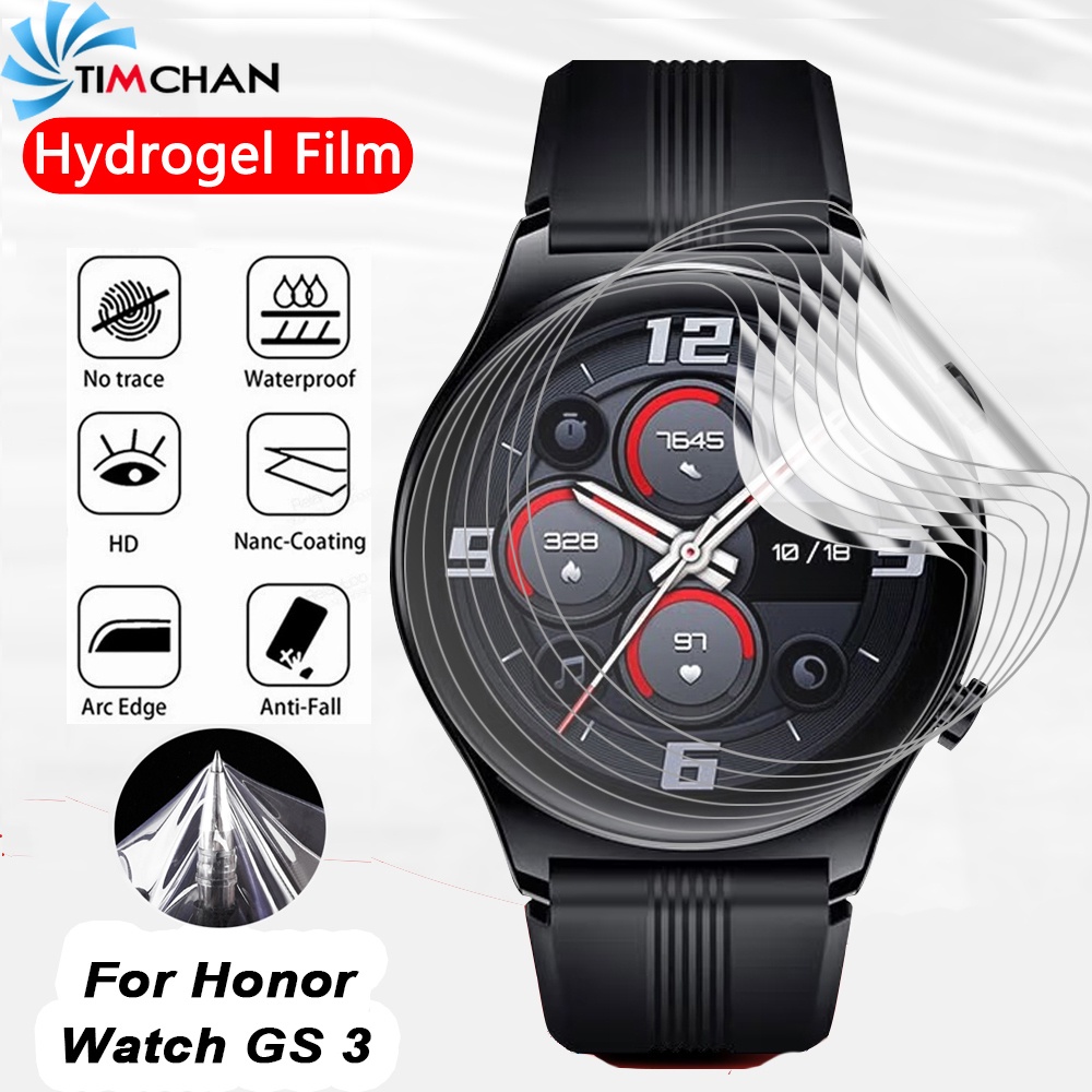 Miếng Dán Màn Hình Cong 3D Bằng TPU Mềm Trong Suốt HD Chống In Dấu Vân Tay Cho Đồng Hồ Thông Minh Honor Watch GS 3