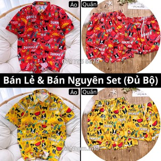 Bán Lẻ và Bán Nguyên Set (Đủ Bộ) - Hello Summer Vàng, Hello Summer Đỏ