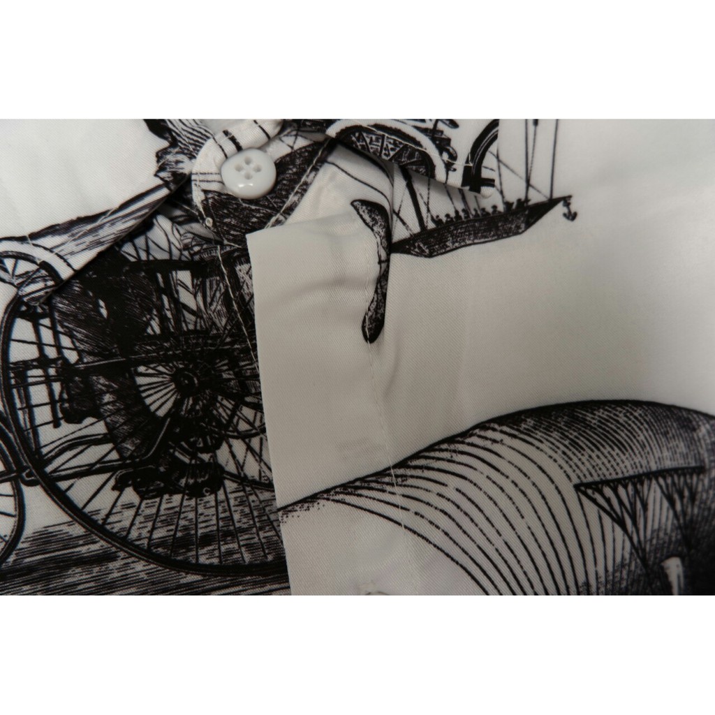 sơ mi nam họa tiết hàn quốc [ kèm ảnh thật] trắng họa tiết | BigBuy360 - bigbuy360.vn