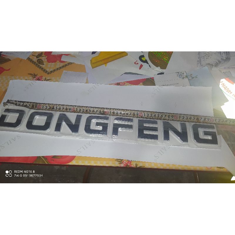 Tem chữ dongfeng mạ crom